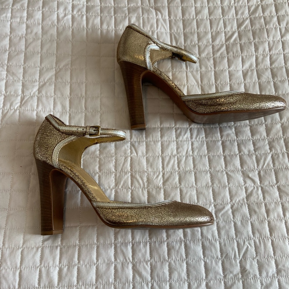 Vintage J.Crew Metallic Heels